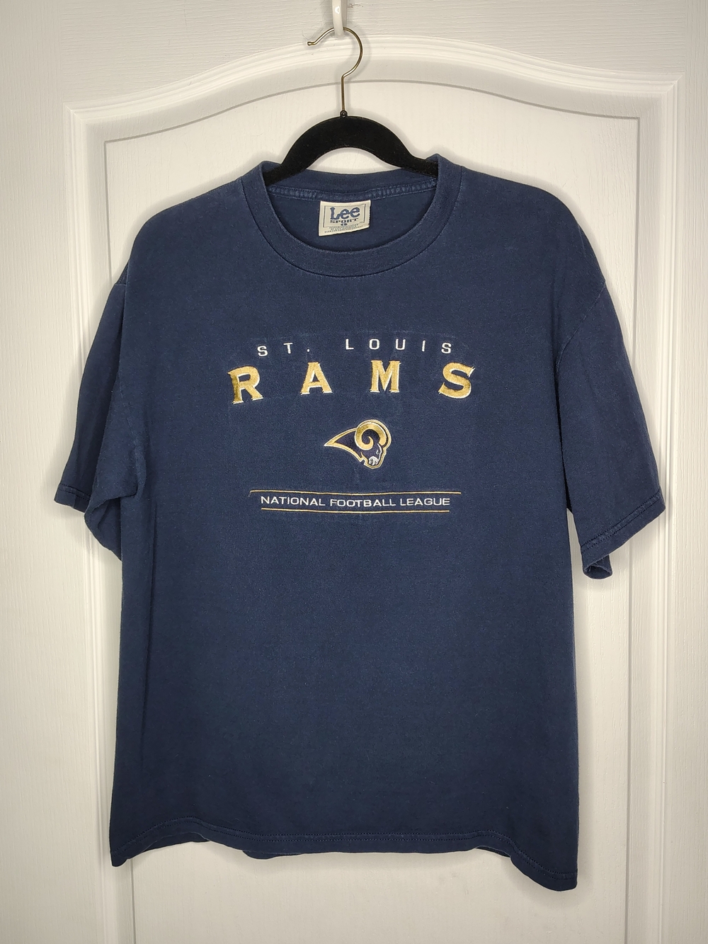 Vintage Lee Navy Graphic Embroided Sport Tee